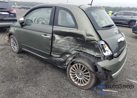 2012 Fiat 500 Lounge z USA, uszkodzony, nr VIN 3C3CFFCR5CT366556